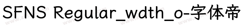 SFNS Regular_wdth_o字体转换